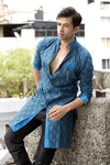 Blue Indo Western Sherwani BL1056