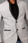 Elegant Silver Grey Blazer BL5027