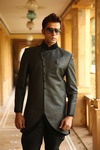 Elegant Black Indowestern Sherwani BL1002