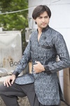 Grey Indo Western Sherwani BL1058