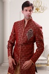 Maroon Indo Western Sherwani BL1070