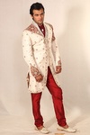 Modern Prince Styling Cream Sherwani BL2009