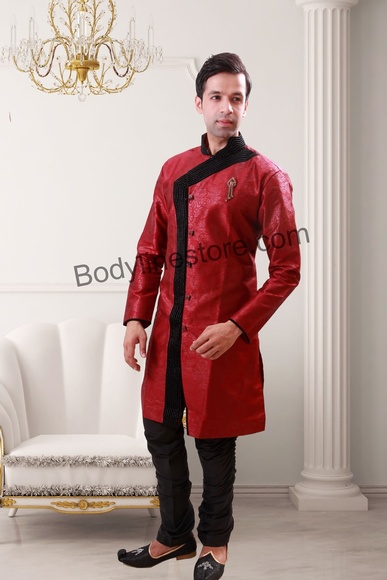Maroon Indo Western Sherwani BL1054
