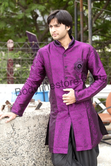 Purple Indo Western Sherwani BL1055