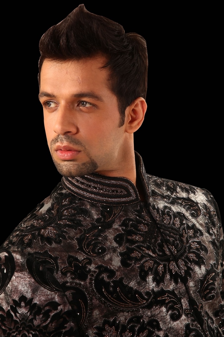 Black Velvet Indowestern Sherwani BL1003