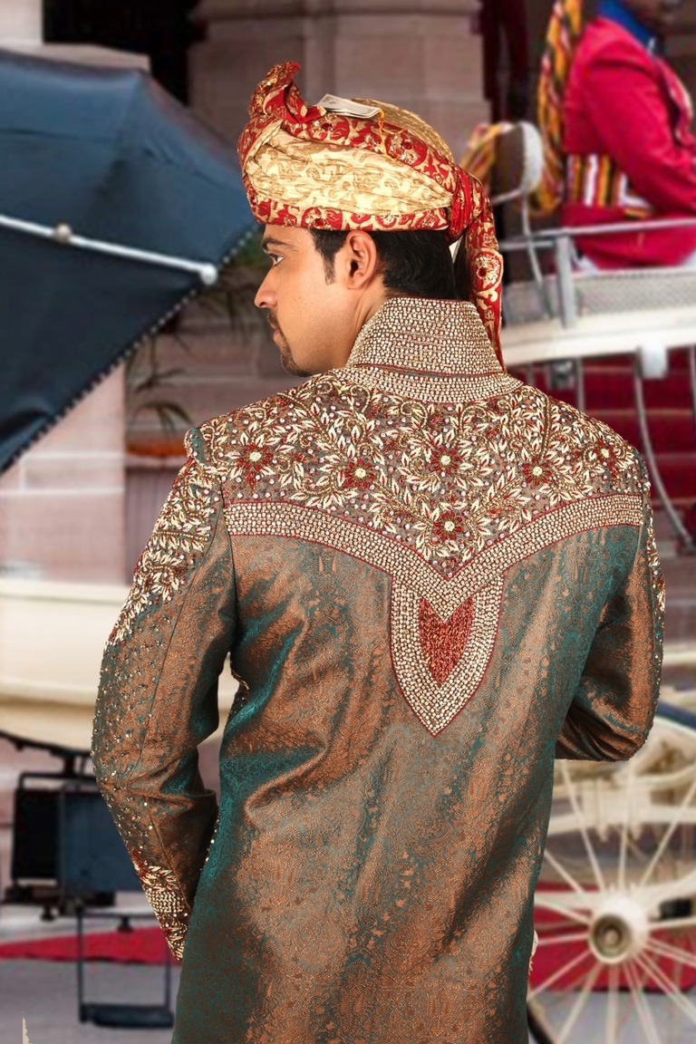 Marvelous Wedding Dhoti Sherwani BL2047